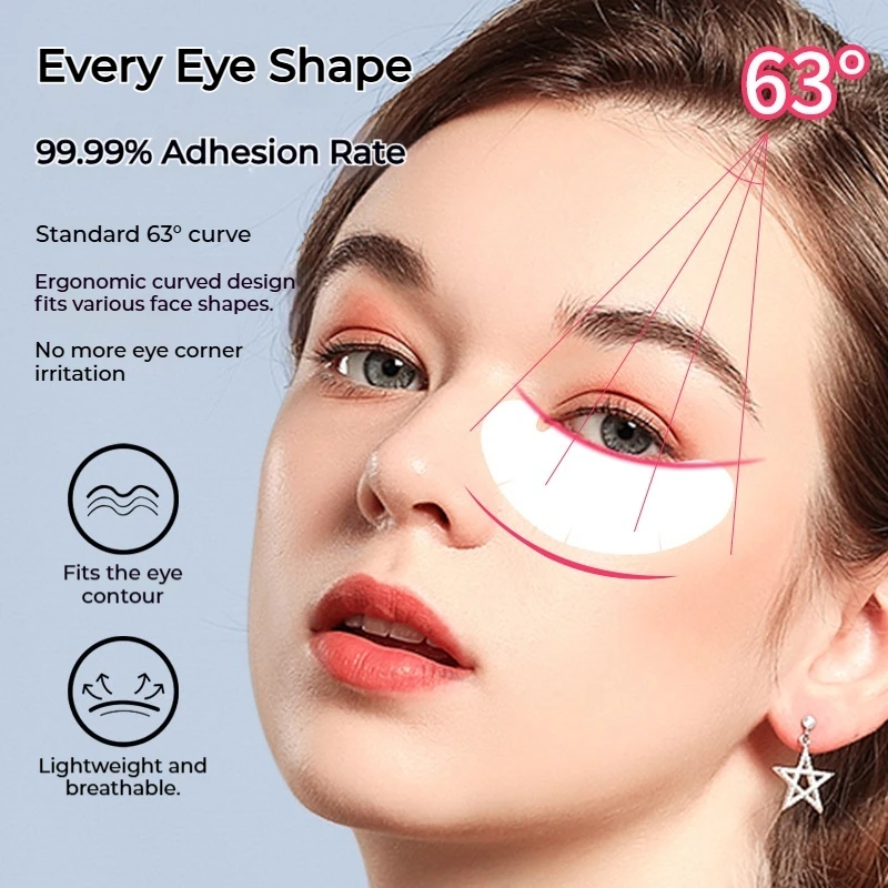 New 50Pairs Rose Fragrance Patches Eyelash Under Eye Pads Lash Eyelash Extension Patches Eye Tips Sticker Wraps Makeup Tools