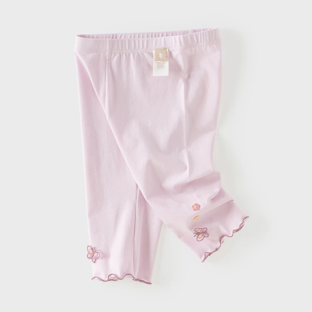 Dave Bella Girls Leggings Elastic Waist Children Summer Clothes Cotton Pant Soft Outdoor Trousers Modal Fashion Casual DB2262449