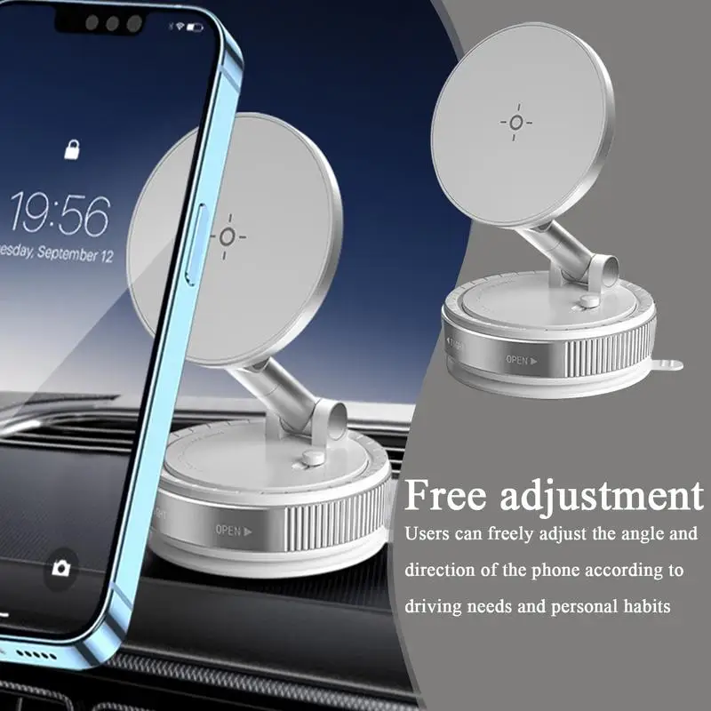 

Magnetic Phone Holder Suction Cup Foldable Suction Cup Car Mobile Holder Retractable Navigation Stand 360-Degree Rotating