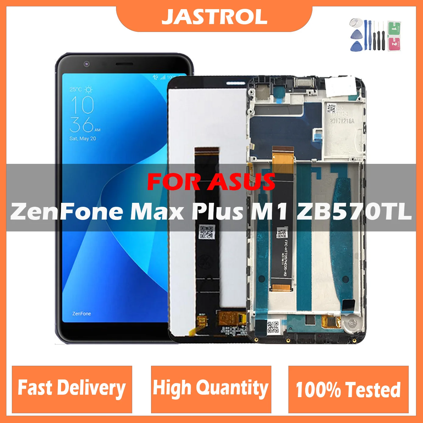 

5.7" LCD For ASUS ZenFone Max Plus M1 ZB570TL X018DC X018D LCD Display Touch Screen Digitizer Sensor Glass Assembly with Frame