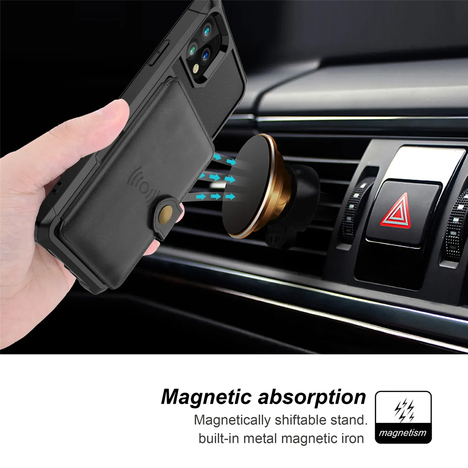 Luxury PU Leather Wallet Case for iPhone 13 11 12 Pro Max 5G iPhone 12 Mini Cases Wallet Flip Cover Buckle for iPhone 12 Fundas