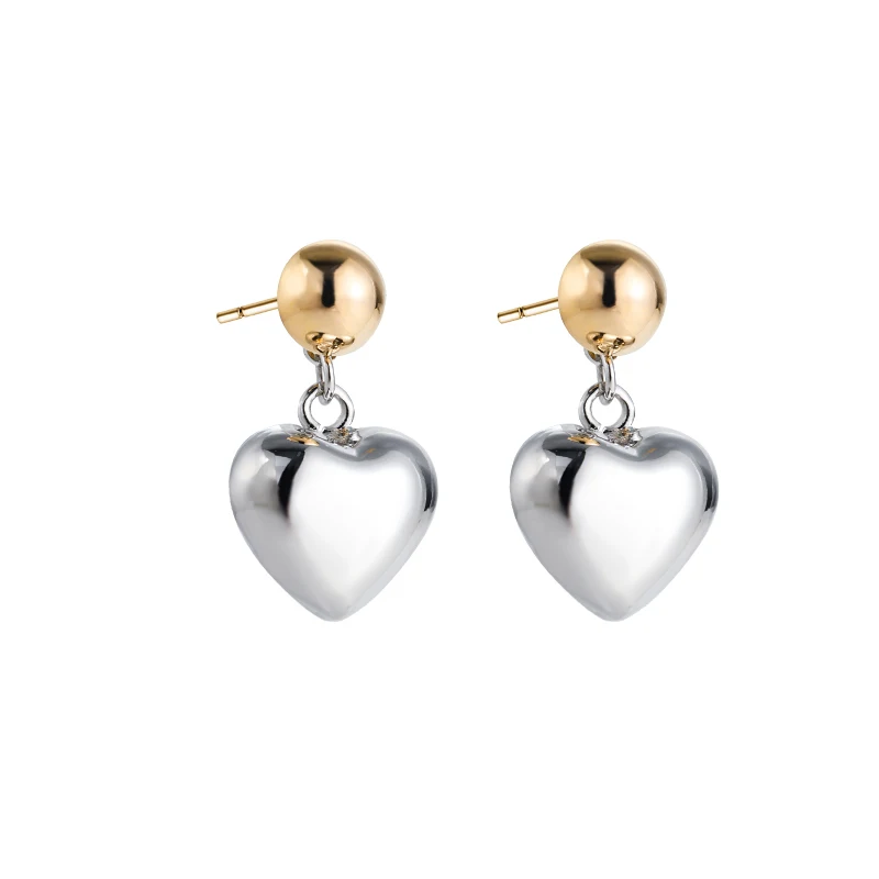 

Новые двухместные металлические серьги, серьги, нишевый темперамент, универсальные.