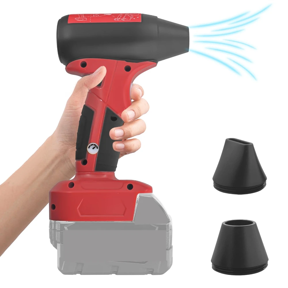

Rechargeable Air Duster 130,000RPM Portable Turbo Fan for Milwaukee 18V Battery Mini Hair Dryer for Outdoor, Camping, BBQ Leafs