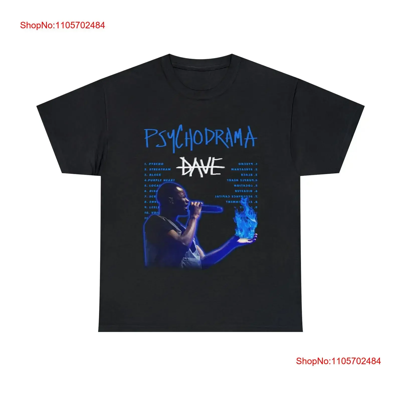 Dave T Shirt Bootleg Rap Black Vintage Style Santan vintage Washed designer clothes Stretched Comfortable streetwear Casual