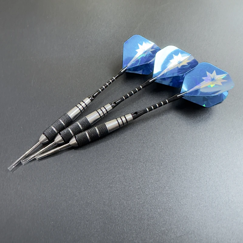 3Pcs /set Darts Steel Tip Darts 20g Professional Blue Sports Steel Pointed Darts Aluminium Alloy Dart Shafts Flight