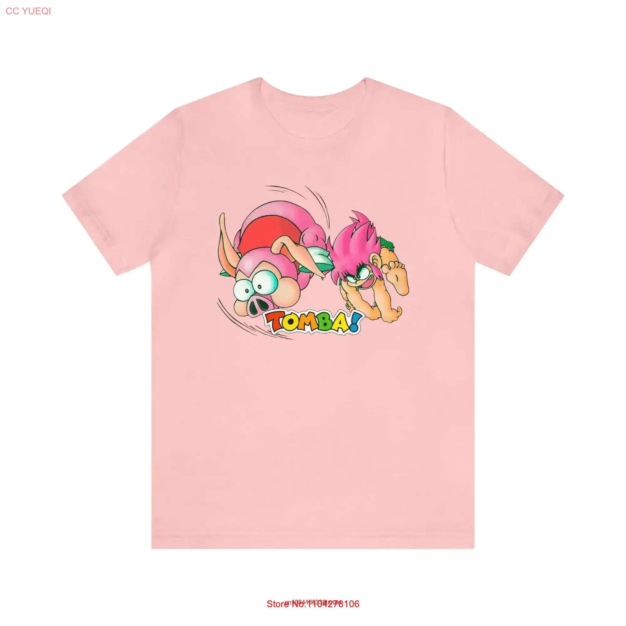 Tomba T Shirt Classic PS1 Retro Gaming แขนยาวหรือสั้นสไตล์วินเทจ