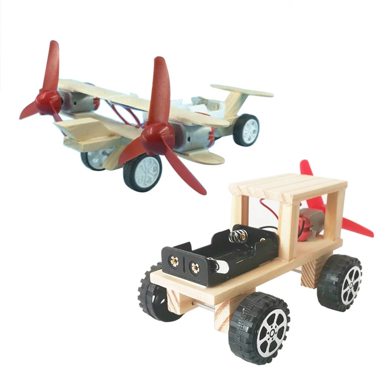 

Airplane Kids Wooden Puzzles Helicopter Students Boys Science Model Propeller & DIY Car Kids Wooden Puzzles Racing Car