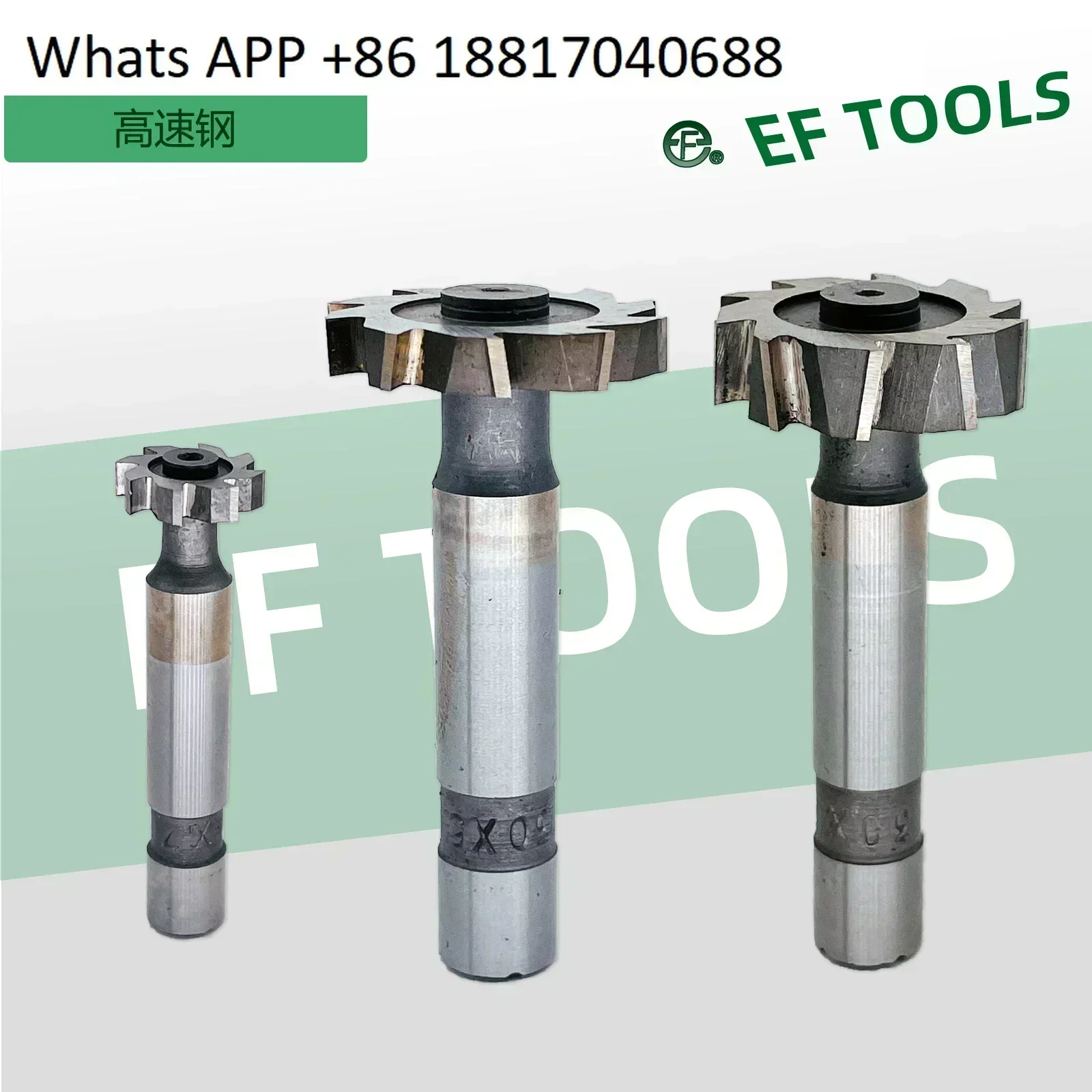 Semi-circular keyway half-element milling cutter M2 high-speed steel straight handle crescent cutter 2-10 * 13 16 19-45