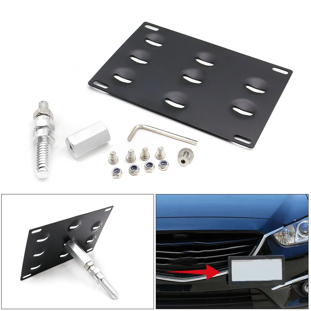 

Car License Plate Mounting Kit Aluminum Front Bumper License Plate Bracket Holder For 2016-up Mazda MX-5 Miata Car Accessories