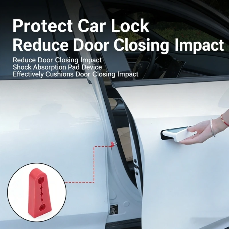 

P5ED 4 шт., звуковой демпфер, буфер дверного замка автомобиля для поглощения ударов, снижения шума при закрытии двери, простое