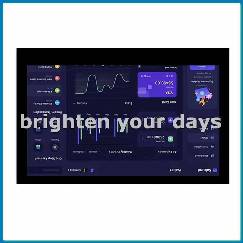 

4,3-дюймовый сенсорный ЖК-дисплей RPi5 портативный емкостный сенсорный монитор 800x480 для 5 4 3 3B + 2-VVNB
