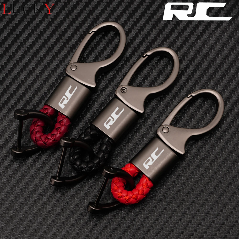 Key Chain Ring For Peugeot RC Sw Rcline RC-Line 206 307 407 1007 4007 Car Accessories Braided Rope Keyring Metal Keychain