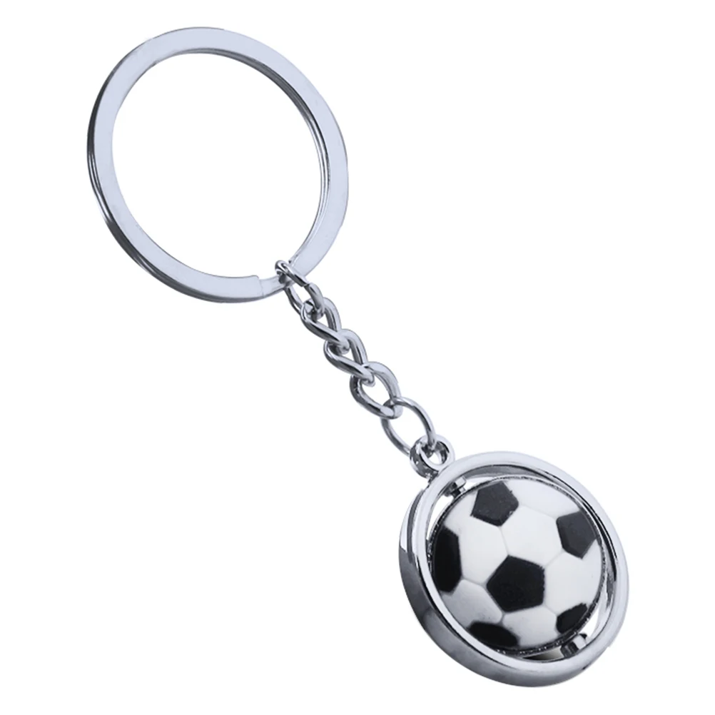 

Rotating Keychain Soccer Ball Key Ring Metal Spherical Sports Creative Durable Practical Gifts Party Favors Carnival Prizes