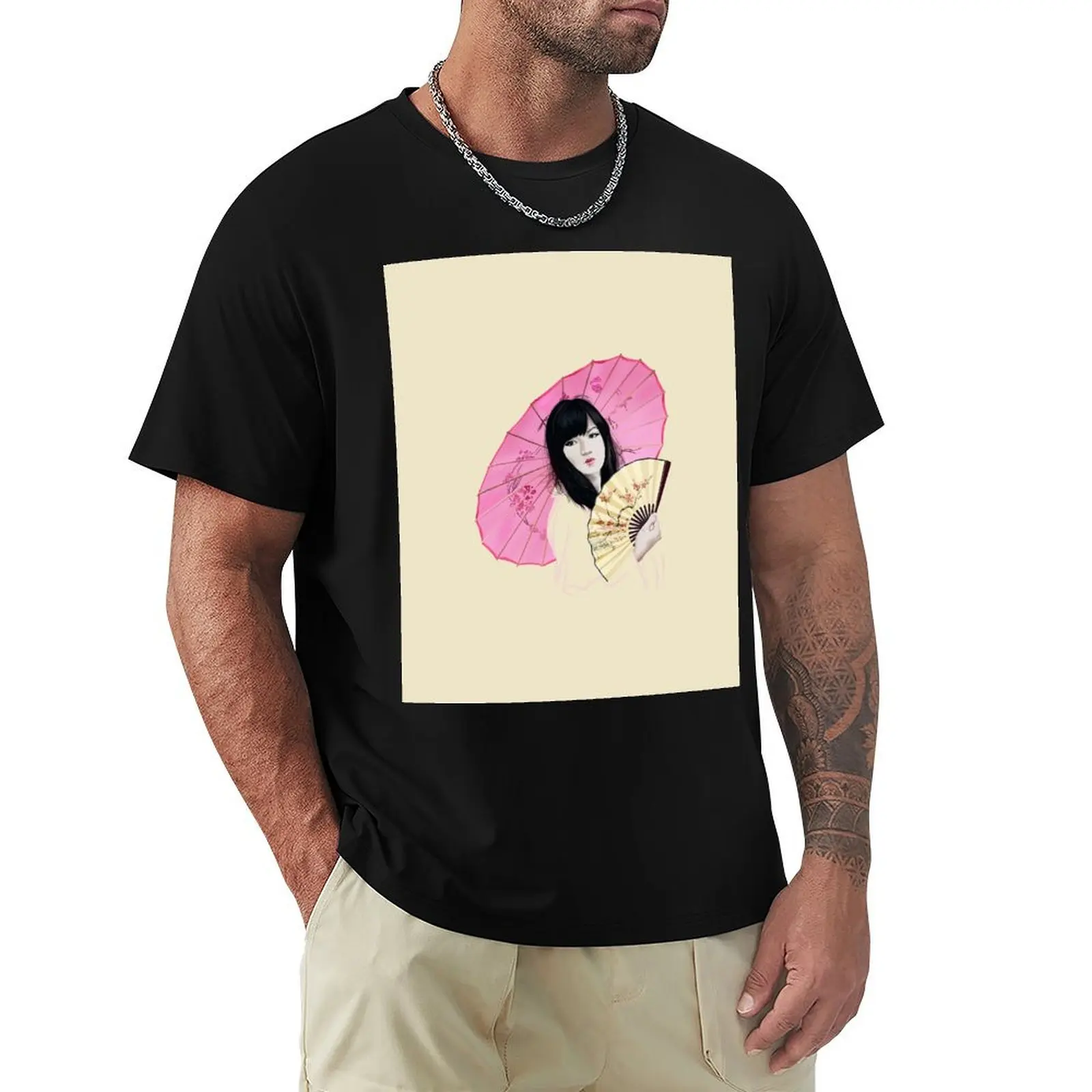 

Japanese T-Shirt Modern Style Print T-Shirt