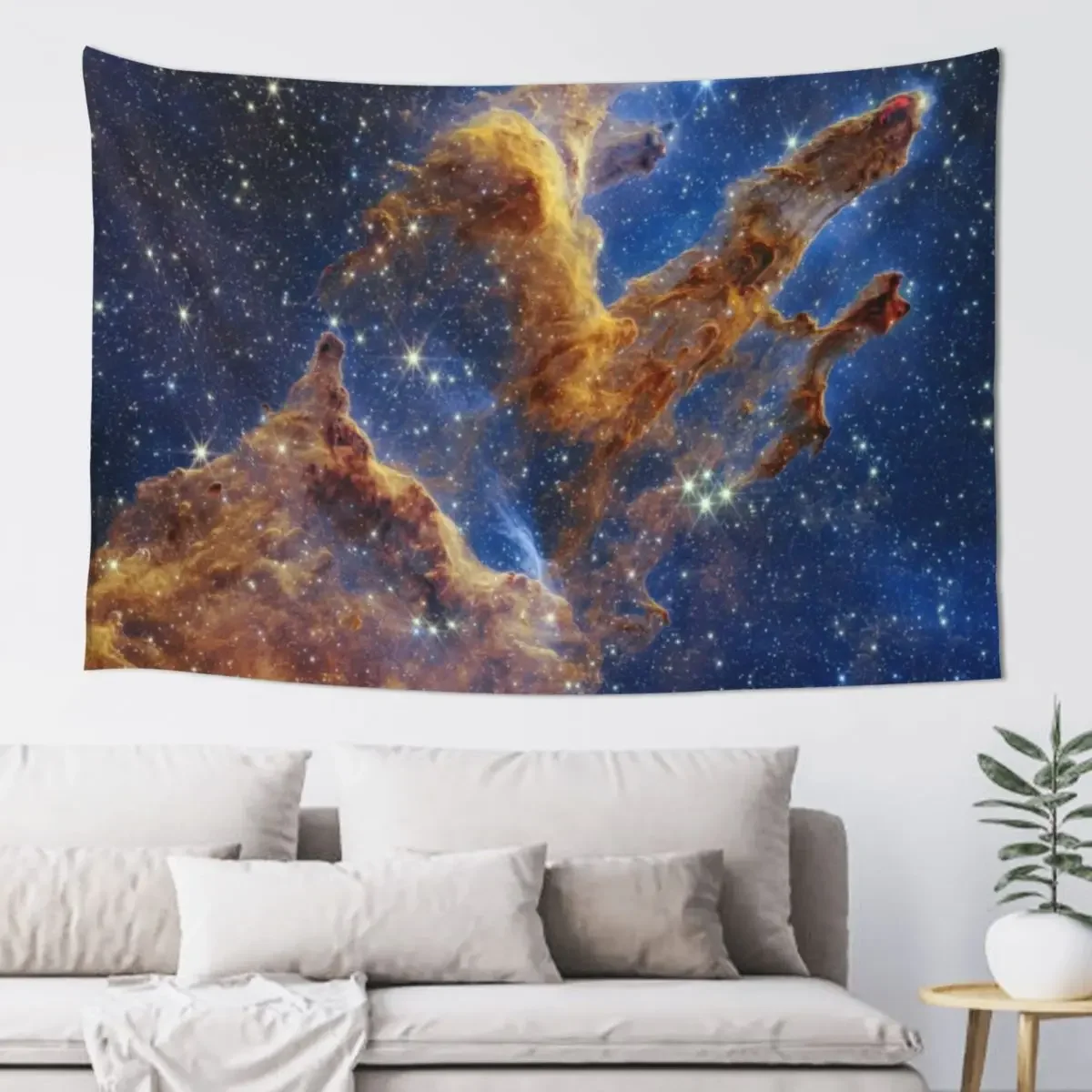 

Pillars of Creation - M16 (NIRCam) Tapestry Bed Room Decoration Wall Hanging Tapestry