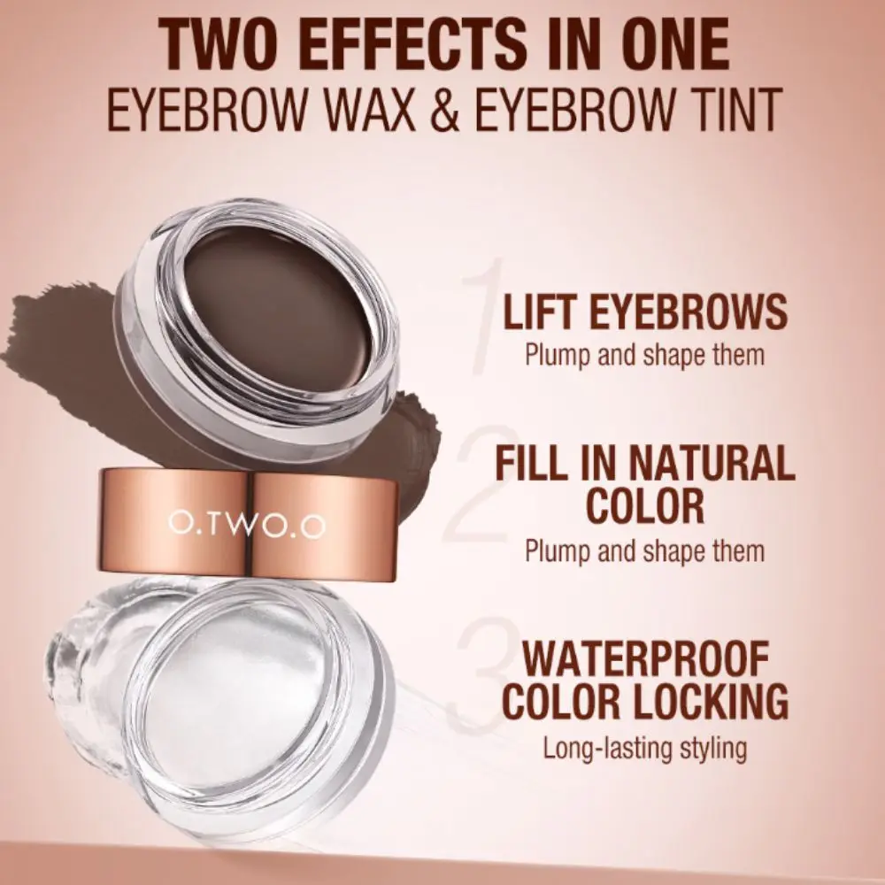 New 2 in 1 Eyebrow Cream Wild Eye Brow Tint Waterproof Multifunctional Eyebrow Pomade Long Lasting Cosmetic Tools