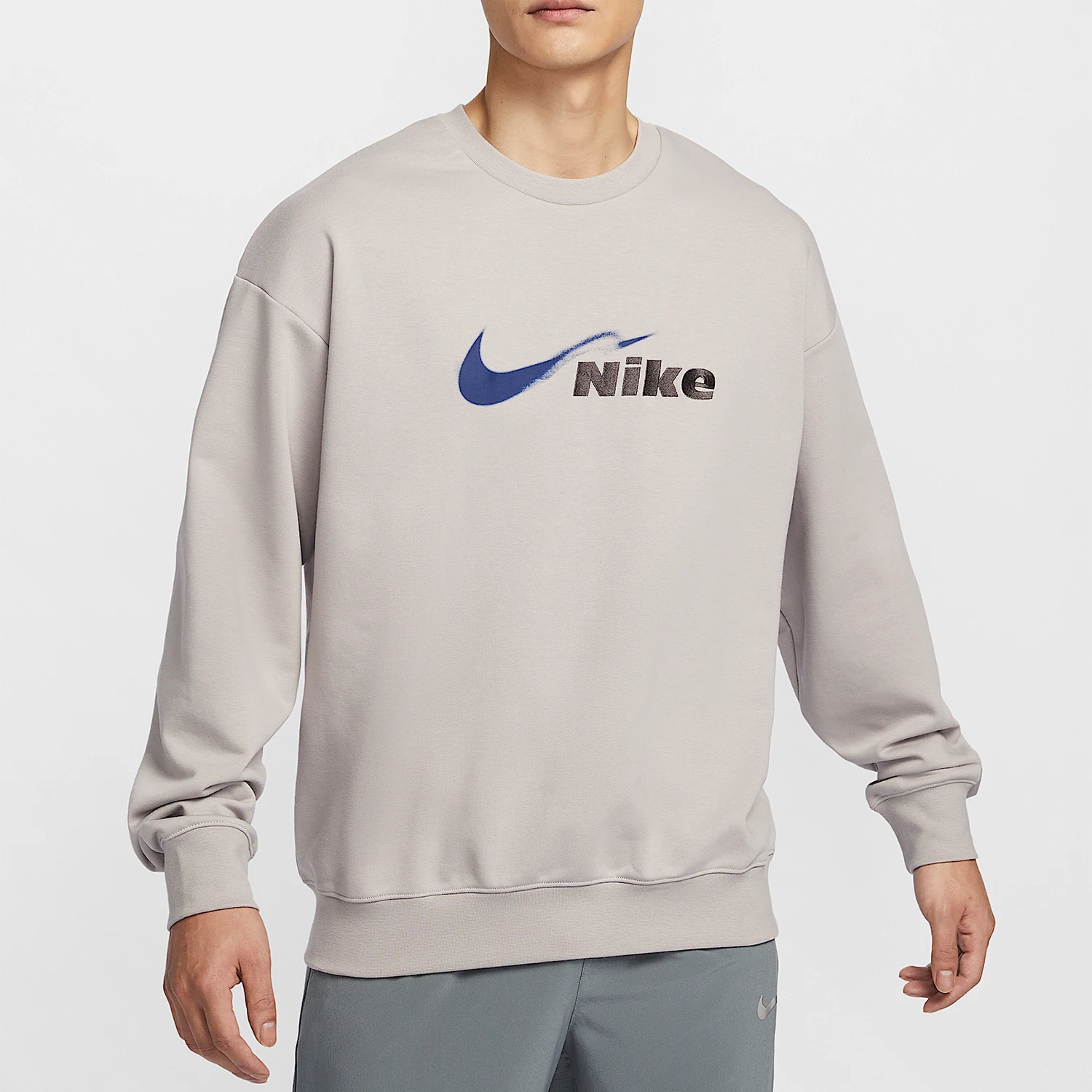 

Nike genuine Spring New Men's Running Knit Loose Round Neck Sweatshirt HV4880-009