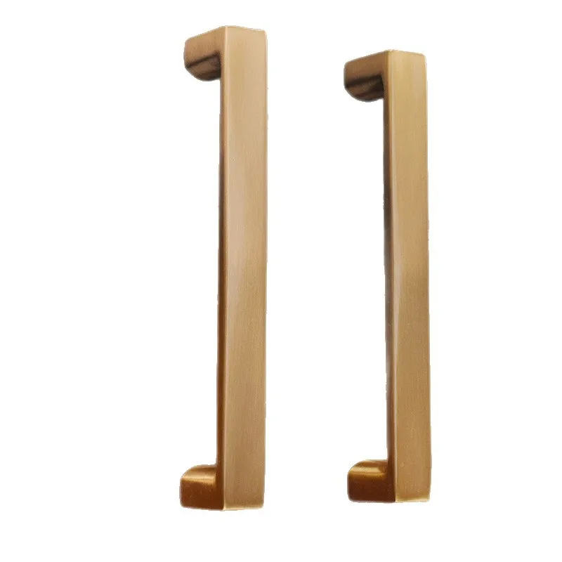 Wardrobe door handle modern extremely simple cabinet door handle light luxury brass