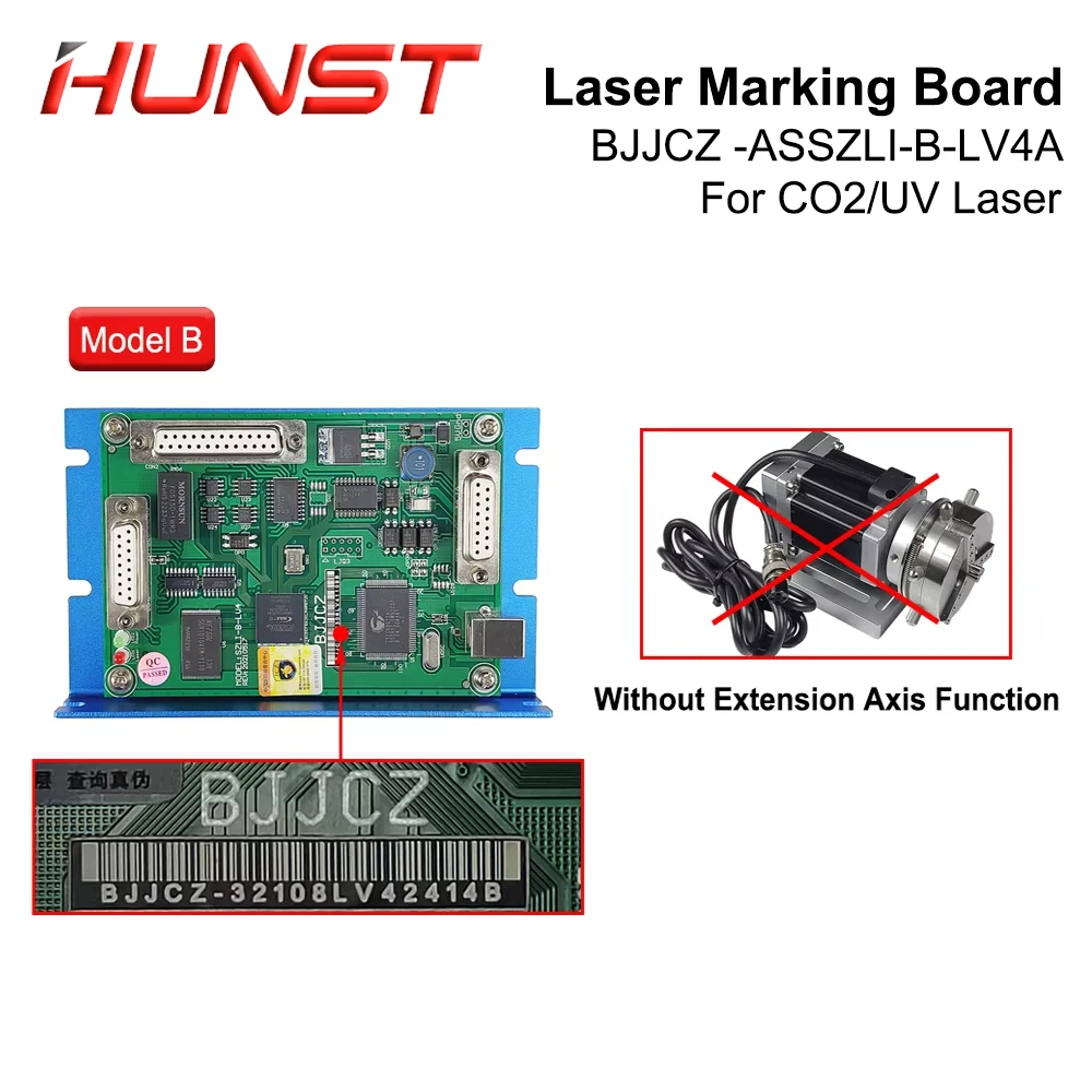 HUNST Co2 UV Laser Marking Controller JCZ LMC-DIGIT-LV4 Marking Board BJJCZ EzCad for 10.6um Co2 Marking Laser Tube