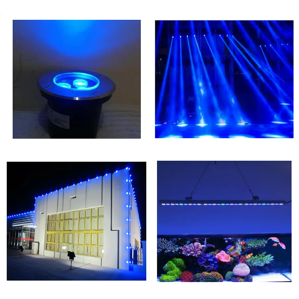 High Power SMD 3535 3W blue light 440nm 445nm 450nm 455nm 465nm 470nm475nm 480nm Ceramic Fish Chip Led Lighting Lamp Beads