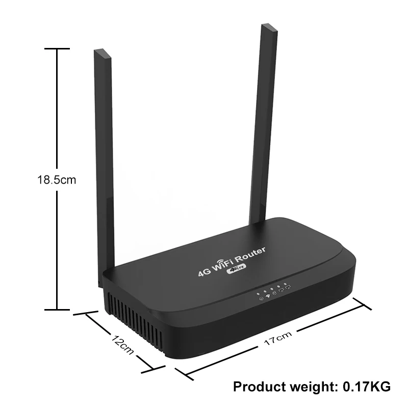 Cioswi 4G WiFi Router 300Mbps Wireless for Home SIM Card LTE EC200TEUHA Module LAN WAN 4Ghz 2.4G Antenna Frequency Band