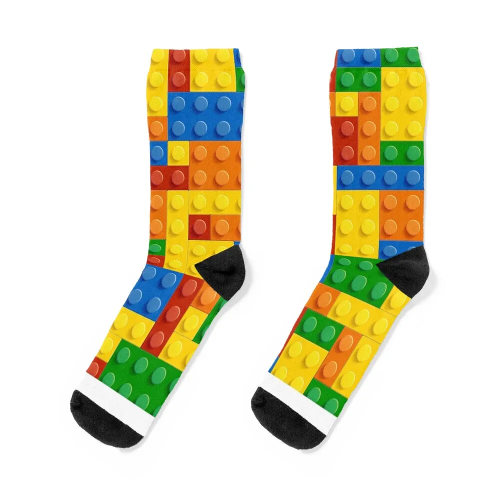 Children's Blocks - PATT0001 Socks custom happy hiphop gift Socks Ladies Men's