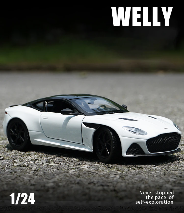 

WELLY 1:24 Aston Martin DBS Superlaggera Alloy Car Model Diecast Vehicle Model Toy High Simitation Toy Children Gifts Collection