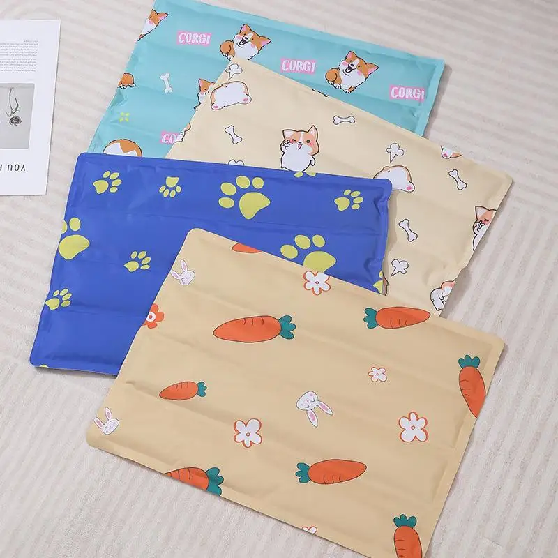 Reusable Pet Cooling Mat Waterproof Gel Pad For Dogs Cats Summer Non Toxic Cool Bed Mat Accessories Gift