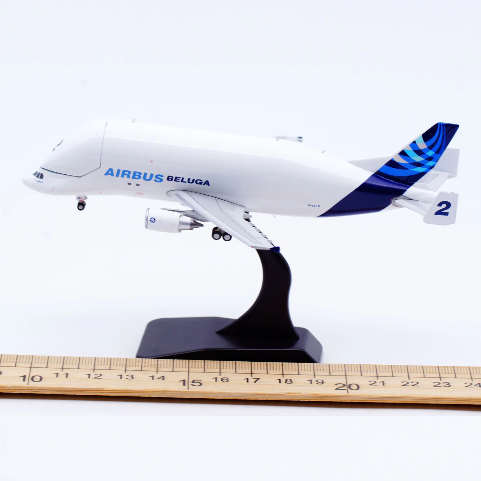 LH4379C โลหะผสมสะสมเครื่องบินของขวัญ JC ปีก 1:400 Airbus Industrie A300-600ST 'Beluga No.2' เครื่องบิน Diecast Jet รุ่น F-GSTB