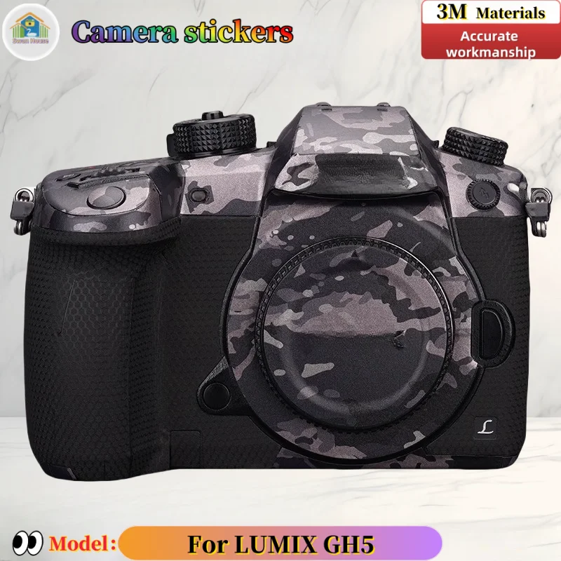 Para pegatinas de cámara LUMIX GH5, piel de bricolaje, película protectora resistente al desgaste de sastrería de precisión