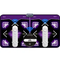Wireless Double Dance Mat 2 Game Controllers Somatosensory Gamepad Computer TV with Yoga Games Exercise Fitness Dancing Machine