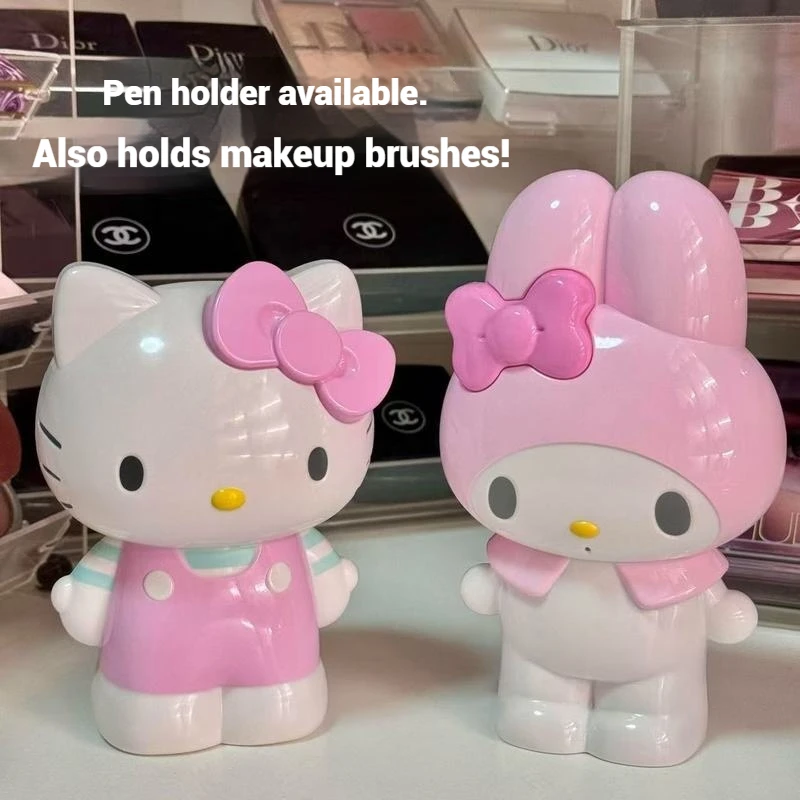 

New Kitty Pencil Holder Stationery Melody Makeup Brush Organiser Desktop Storage Decorative Gift Replica