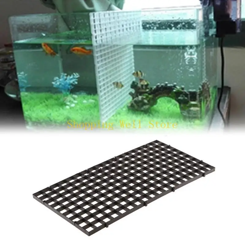 KX4B Aquarium Divider Plasticグリッドプレートフィルターボトムトレイ分離ボードパーティション