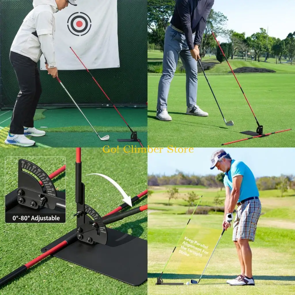 

Q84C Adjustable Golf Alignment Stick Golf Swing Trainer For Improved Accuracy And Postures During Indoor Outdoor Practice