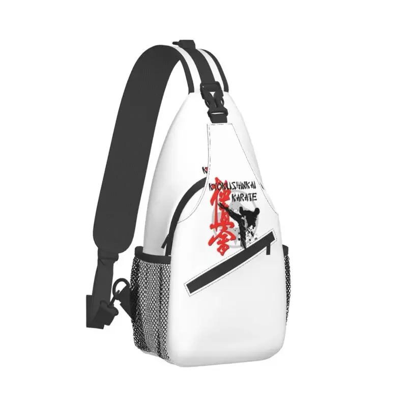 Kyokushi Karate Sling Crossbody Chest Bag Men Casual Martial Arts Shoulder Backpack for Hiking