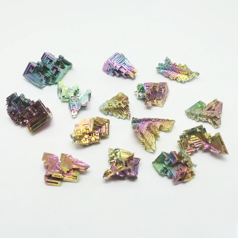 10-30g BismuthMetal Miner Bismuth Gemstone Reiki Healing Stone Home Decoration Raw Crystals Witchcraft Wicca Car Decor