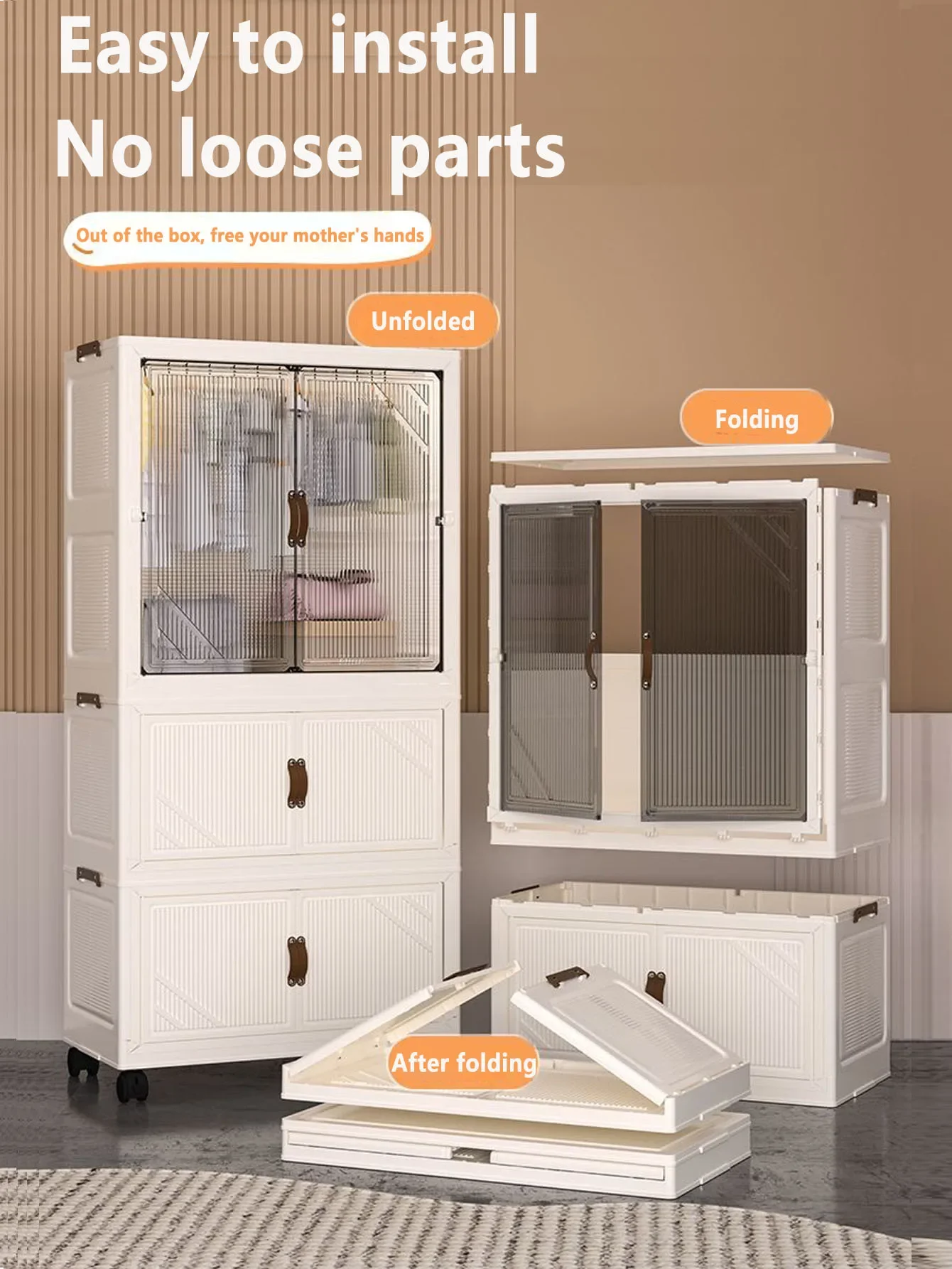 Easy-to-Install Multi-Scene Closet Organizer Dustproof Storage Box Wardrobe Solution for Home Organization