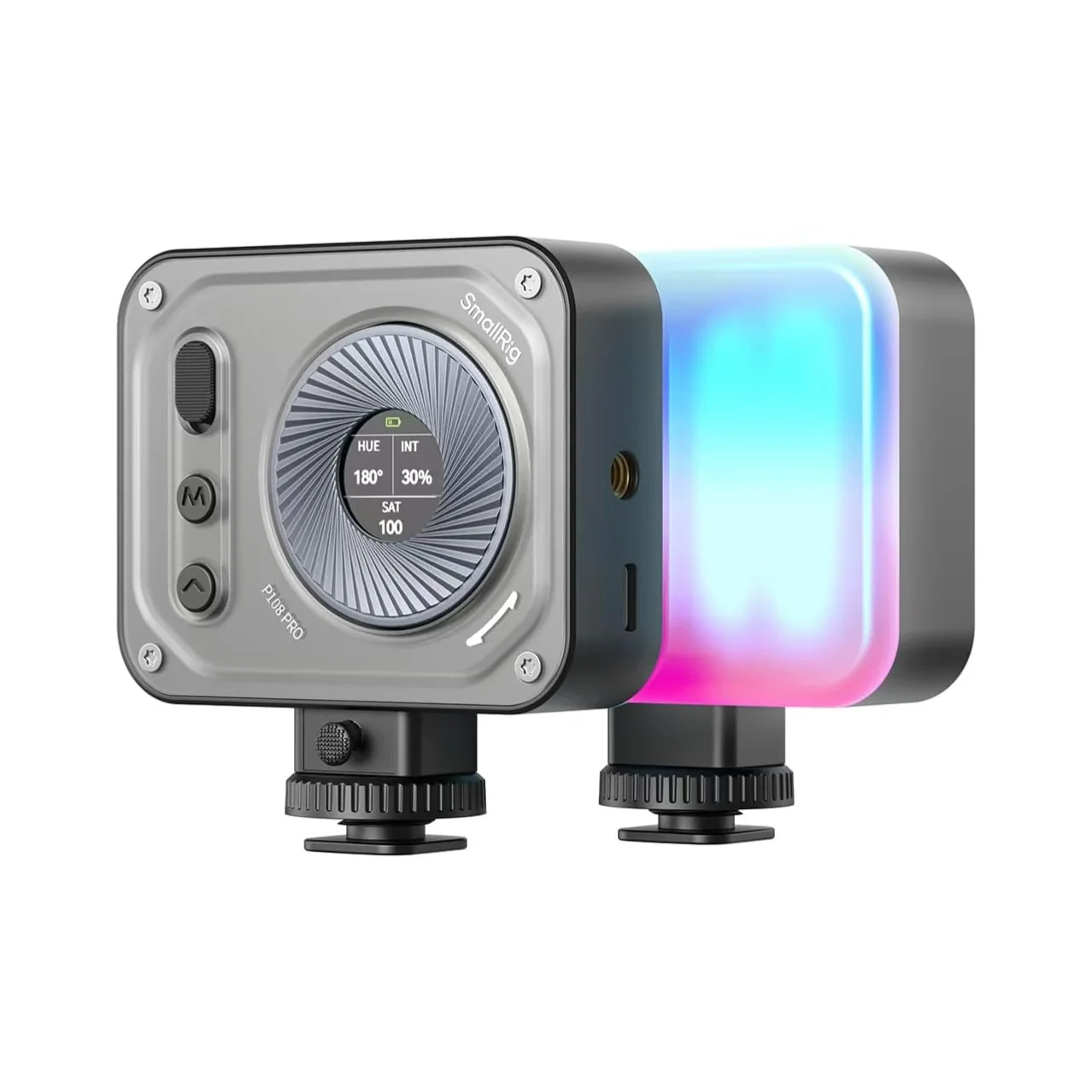 SMALLRIG Vibe P108 Pro RGB Video Light, Portable Led Camera Light for Photography, Cold Shoe Light, CRI95+, 2500-6500K, 12