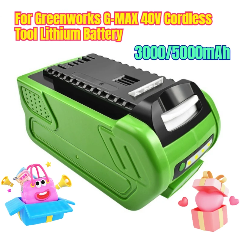 

3000mAh/5000mAh for Greenworks G-MAX 40V GreenWork Cordless Tool Lithium Battery