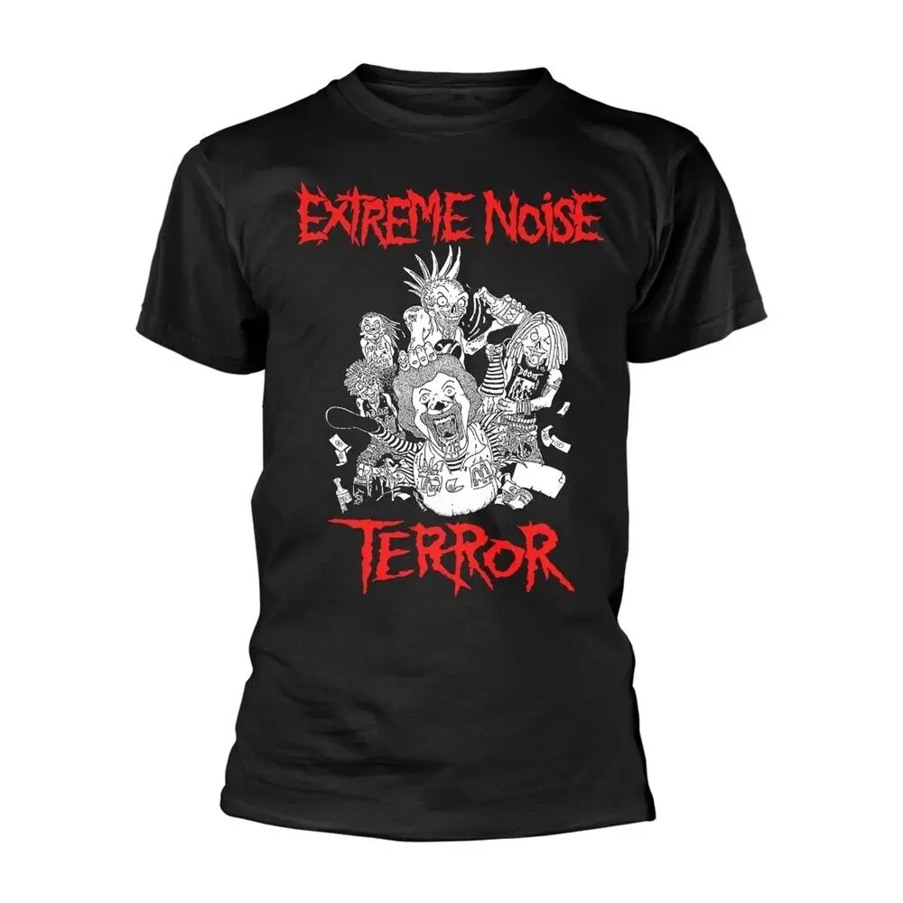 EXTREME NOISE TERROR - IN IT FOR LIFE (VARIANT) BLACK T-Shirt   T-shirts for Tees  tops Unisex Summer Short Sleeve