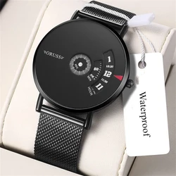 New black technology men's student watch high-grade handsome trend all fashion durable casual gentleman personality men's watch