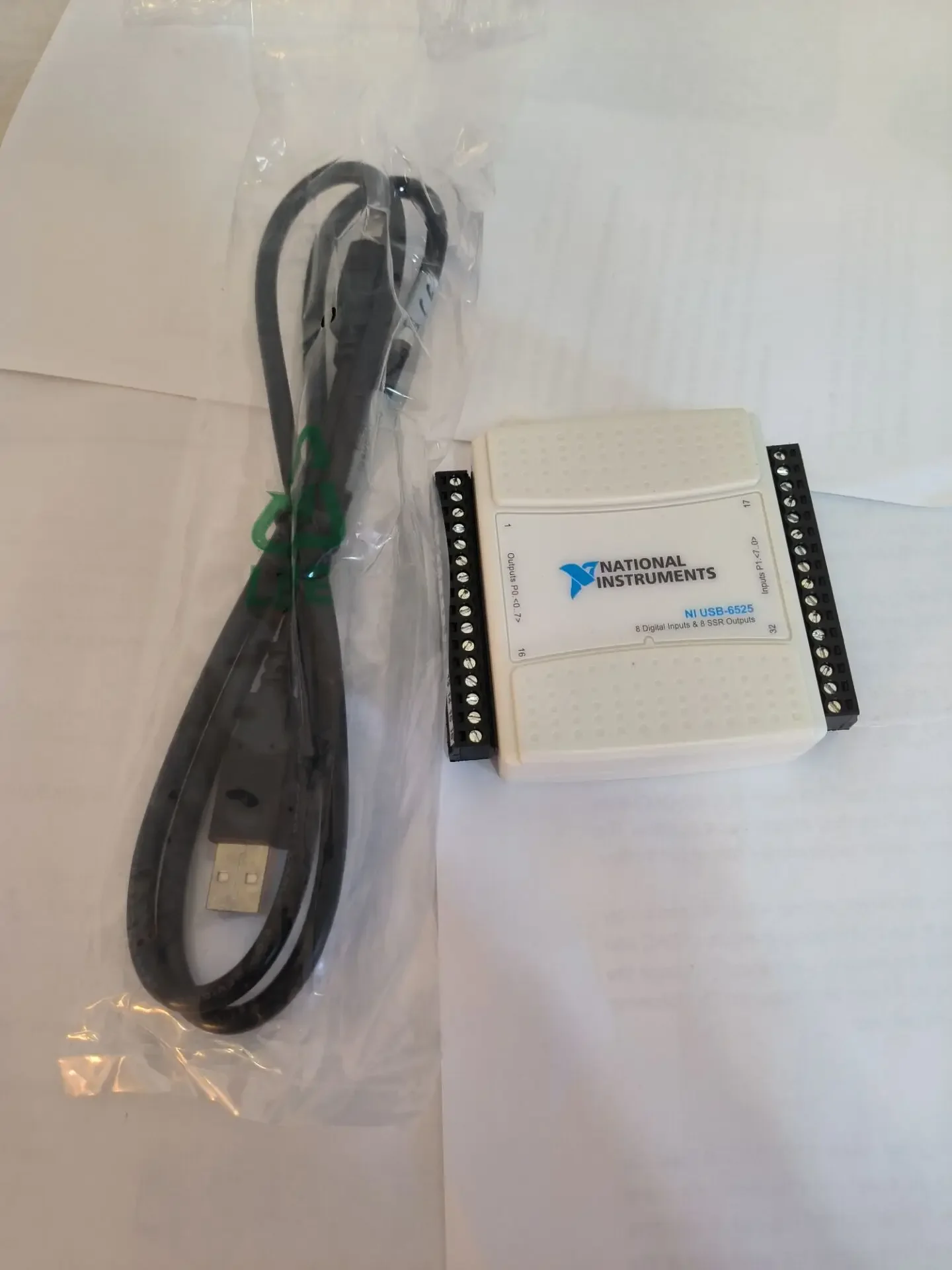 National Instruments NI USB-6525 High Speed Data Acquisition Card 779640-01 Digital I/O Terminals with data cable NEW