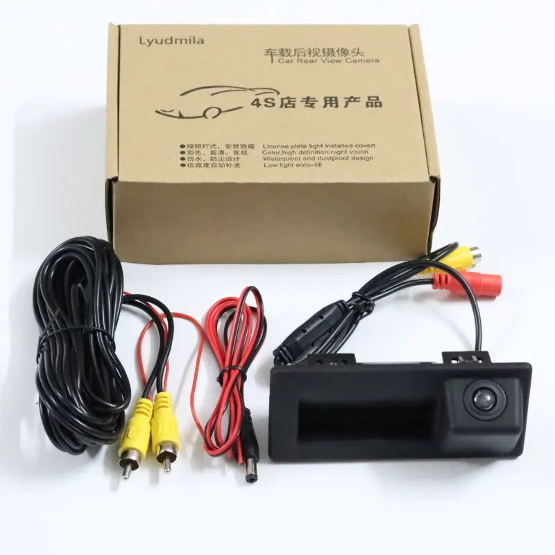 Trunk Handle Rear View Camera FOR Audi A4 B8 B9 A4L S4 RS4 2016~2024 / A3 S3 8V 8P RS3 A5 S5 Q3 Q5 A6 A8 Q7 HD Parking Camera