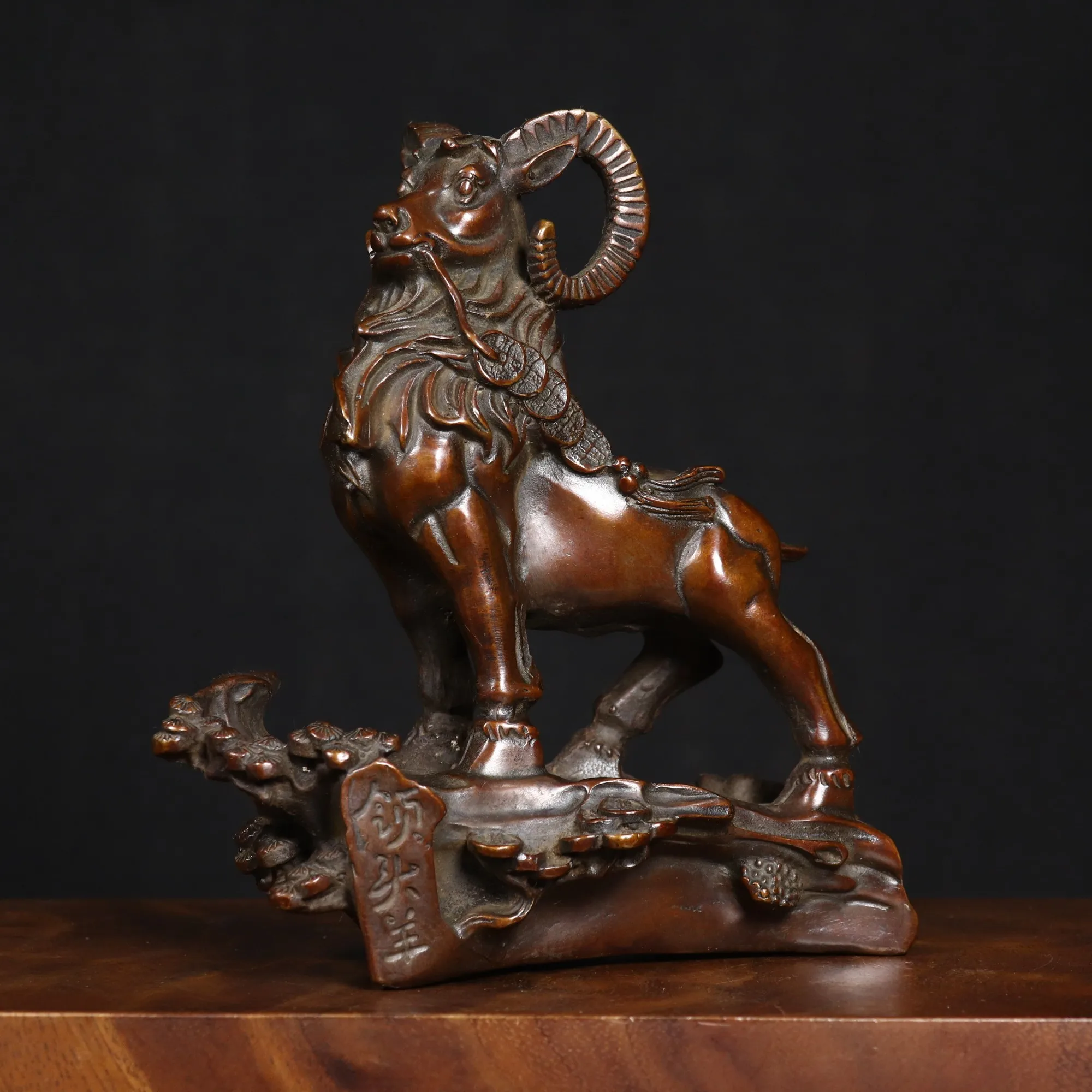 Pure Copper Goat Figurine - Premium Home Decor Gift for Opening Ceremony and Spiritual Offering