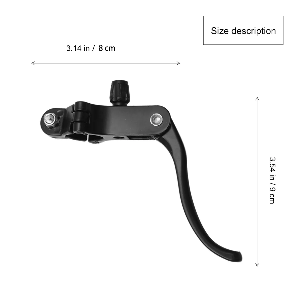 

2Pcs Aluminum Alloy Bike Brake Lever Cycling Brake Handle Easy Installation Spare Parts Black Brakes