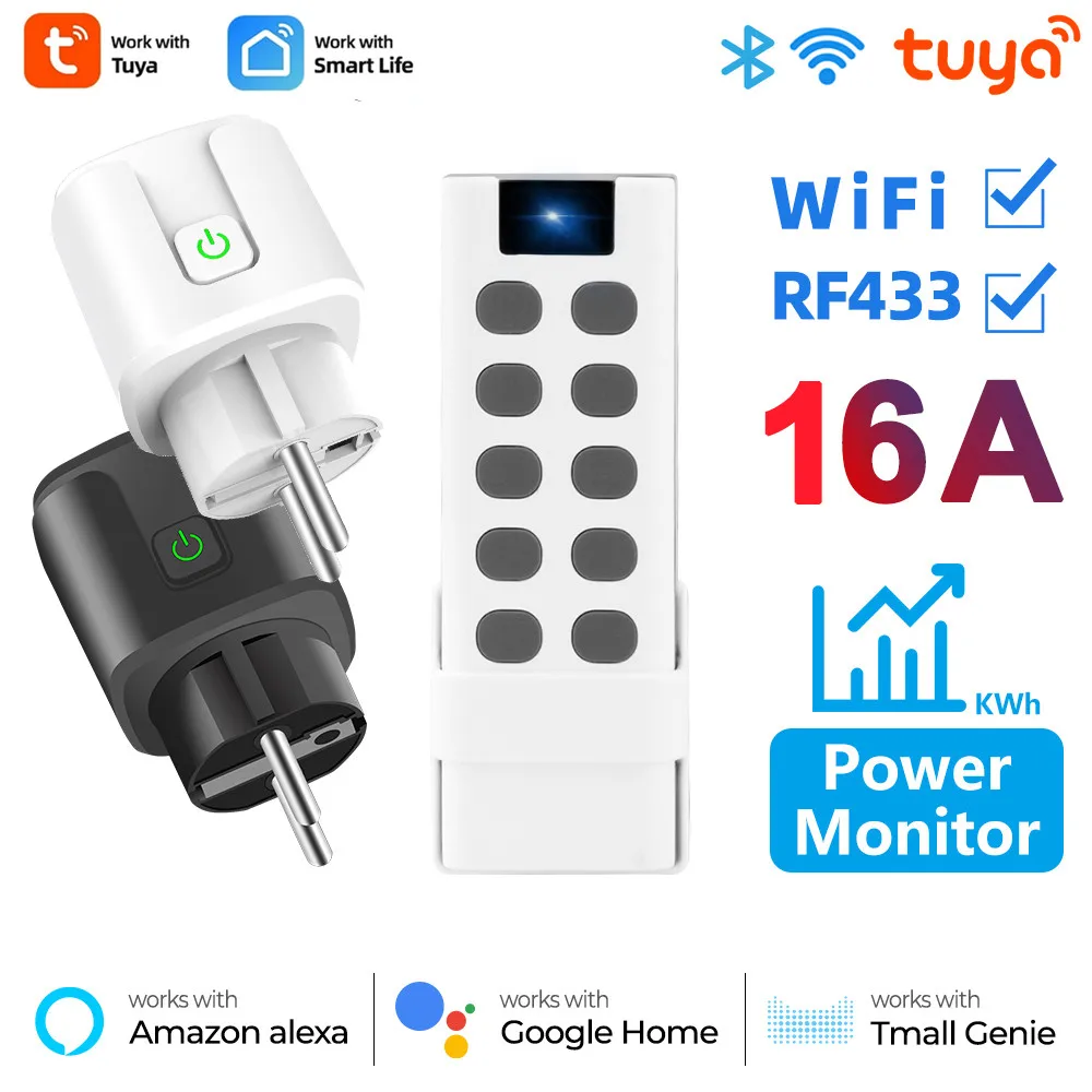 

Умная розетка с поддержкой Wi-Fi и голосовым таймером, 16 А