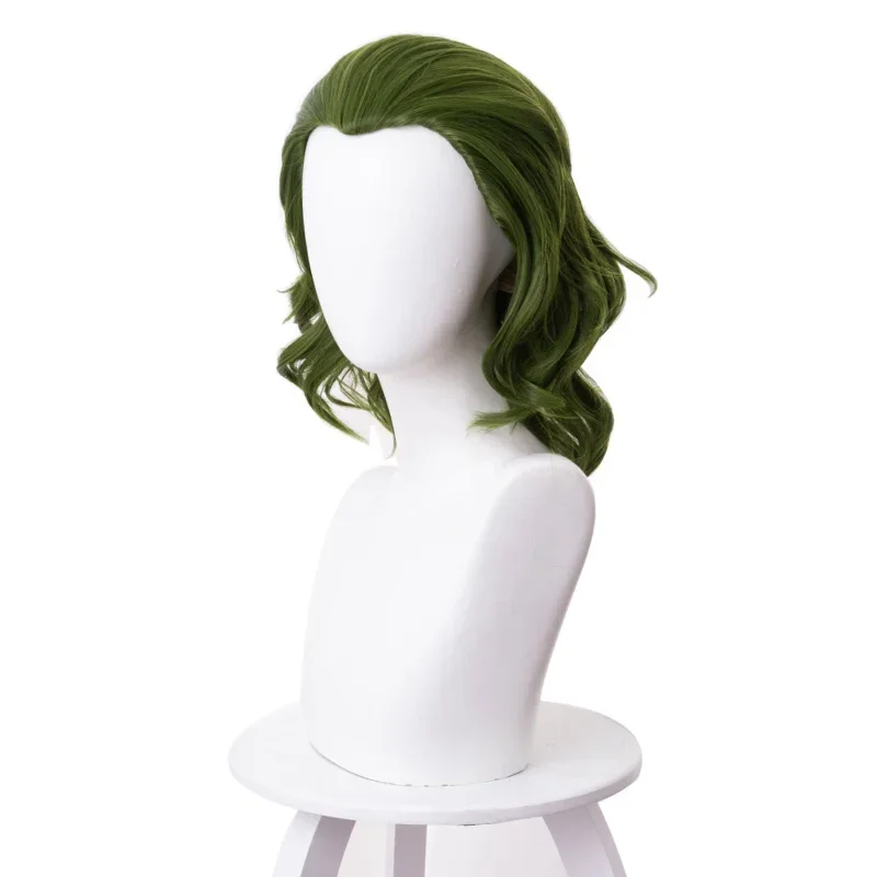 Cosdea, envío rápido, peluca de Cosplay del Joker, peluca de Arthur Fleck Joker, pelo sintético verde rizado, peluca de utilería de Cosplay de payaso aterrador de terror hum