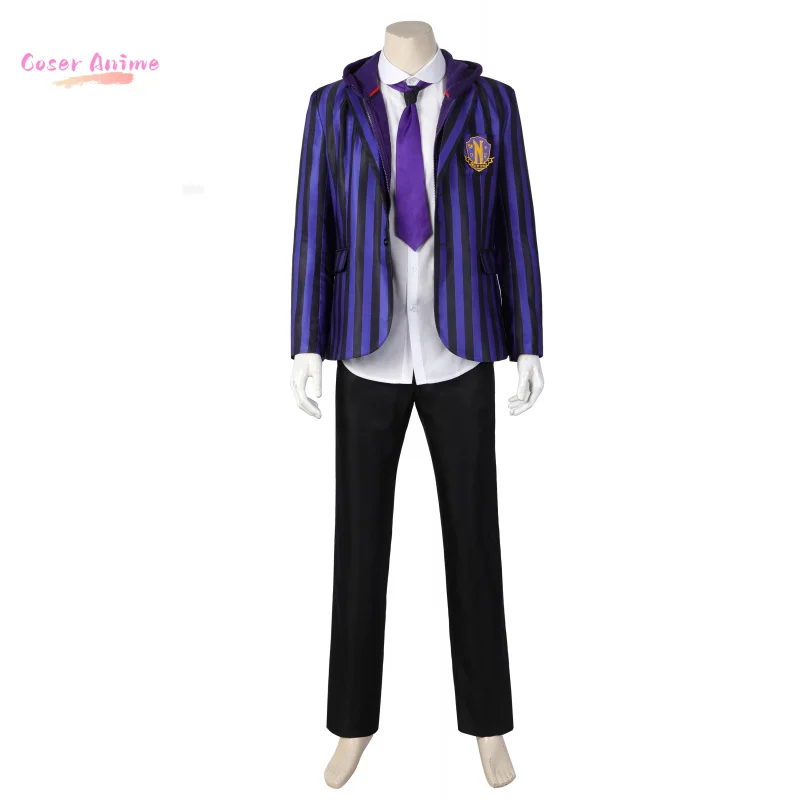 

Среда 2, Xavier Thorpe Ajax Petropolus, карнавальный костюм Nevermore Academy, униформа на Хэллоуин, карнавал, вечеринку, Рождество, игра, роль