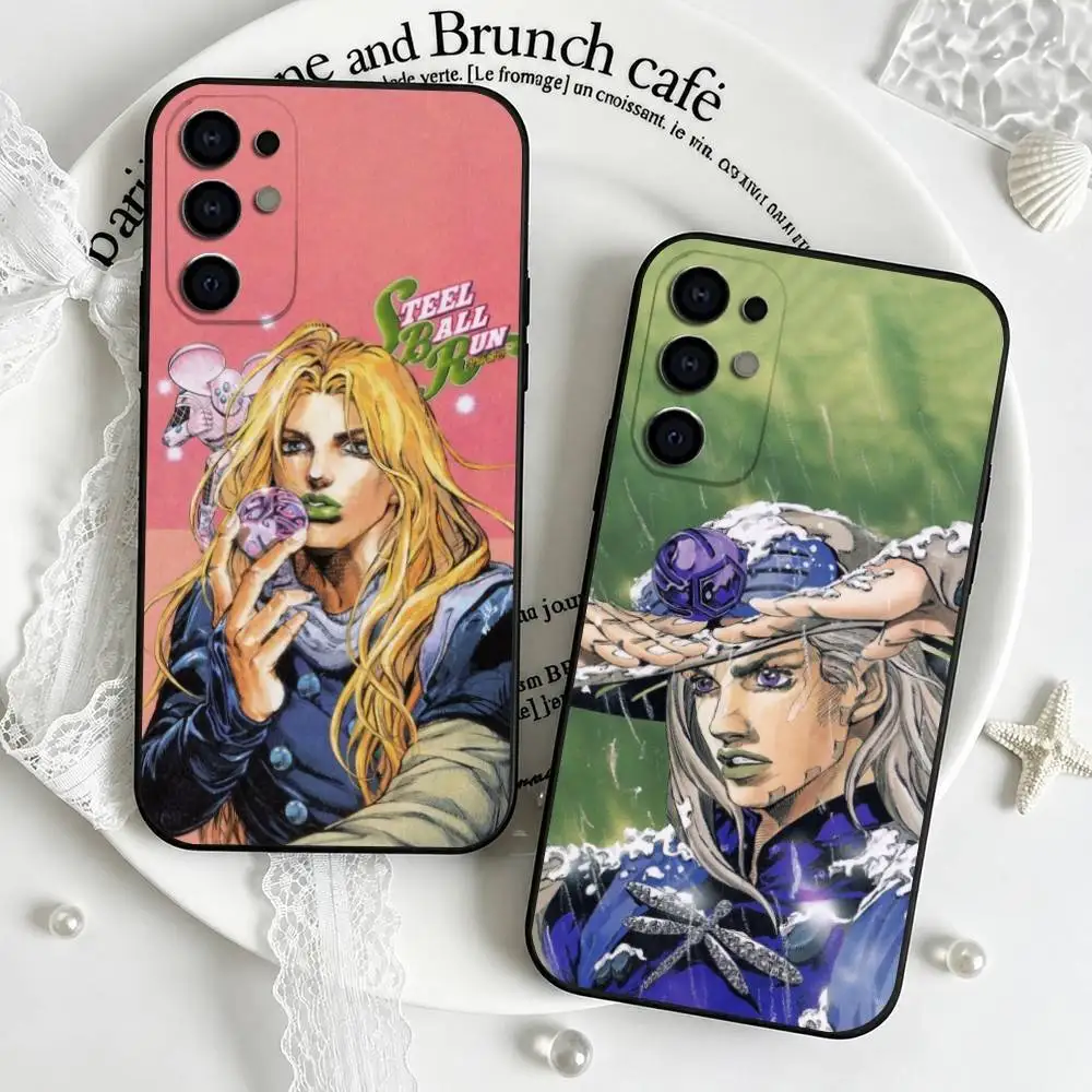 J-JOJOs G-Gyro Z-Zeppeli Phone Case For Samsung S25,S24,S21,S22,S23,S30,Ultra,S20,Plus,Fe,Lite,Note,10,Black Cover