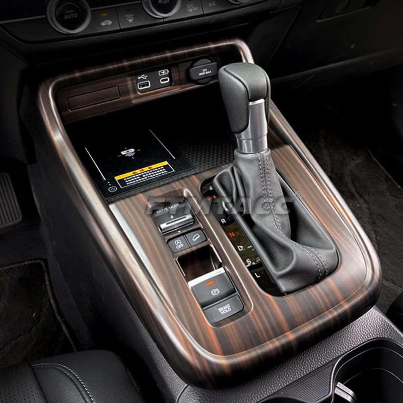ABS Peach Wood-Style Interior Trim Accessories for Honda CR-V 2023–2024 description 4